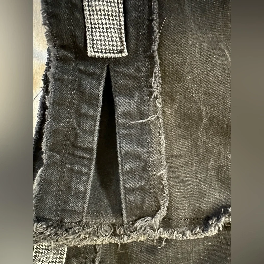 Lisette L Montreal Skinny Ankle Pull On Jeans With Side Ribbon Distressed‎ Style